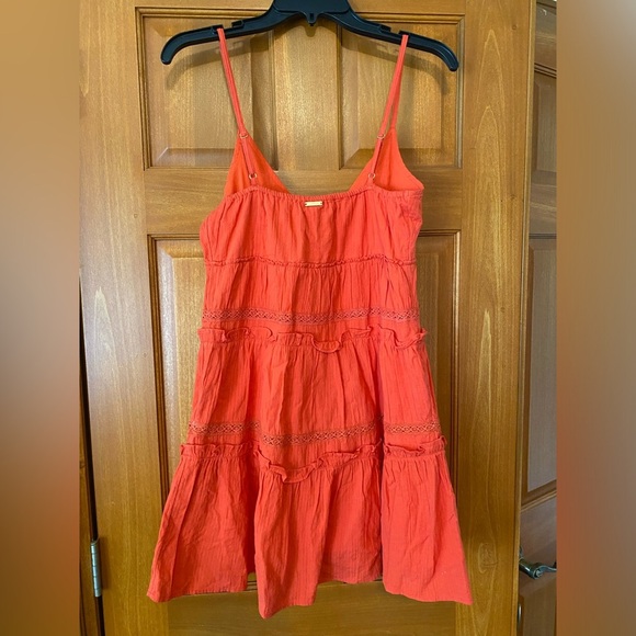 Billabong Juniors Float Away Mini Dress Baby Doll Swing Spaghetti Strap Size S - Picture 5 of 8